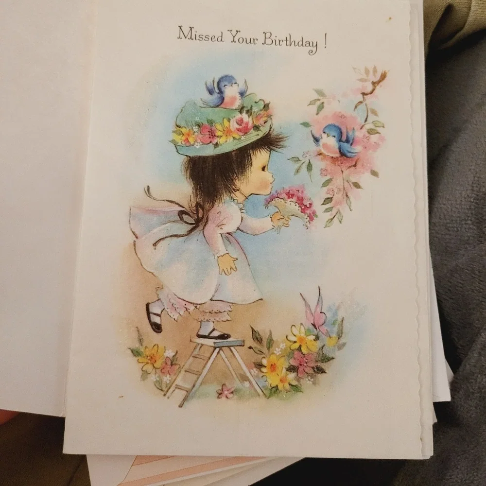 12 Vintage Assorted Greeting Cards Birthday Congratulations Beach Nautical 1990s